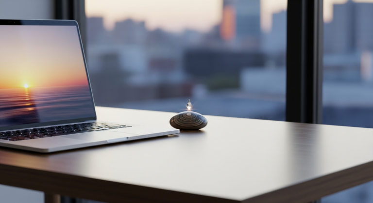 Laptop pregătit pentru lansarea website-ului unui startup