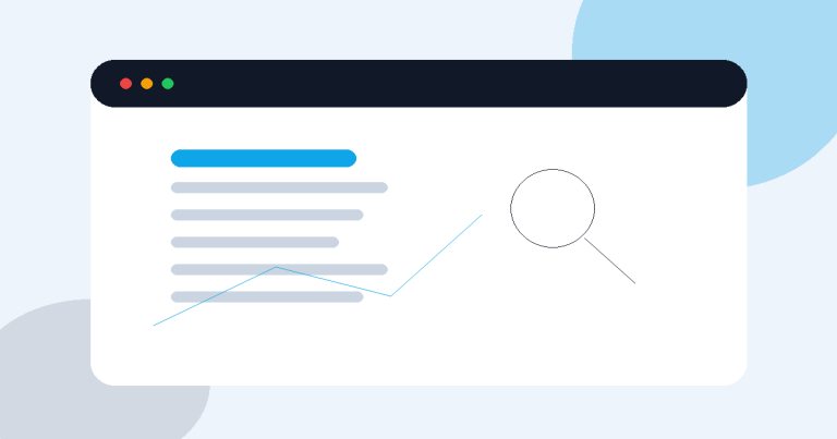 Ilustrație despre intenția de căutare a utilizatorului și structură SEO