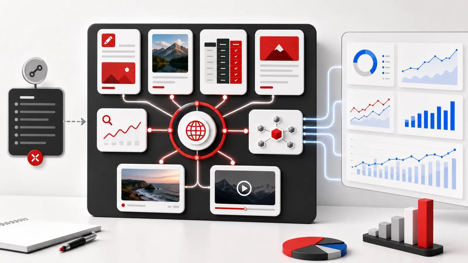 Strategie SEO modernă cu conținut original brand imagini video citări AI și măsurare separată