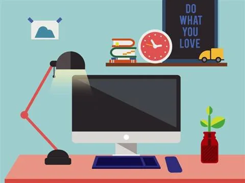 Professional website on a computer
