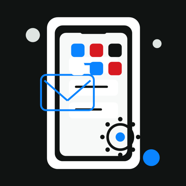 Ilustrație pentru configurarea unei adrese de email custom pe iPhone.